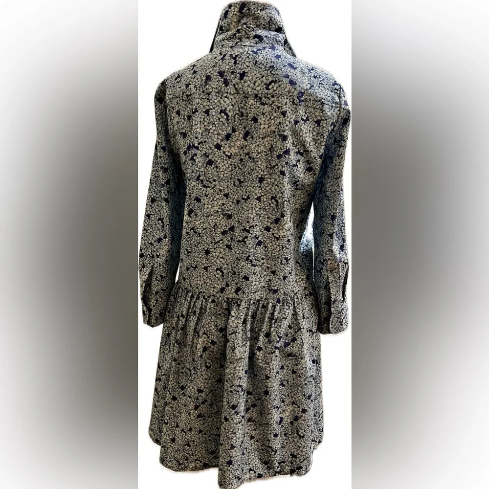 Tuckernuck Floral Blue and White Long Sleeve Short Dress XXS - Picture 3 of 8